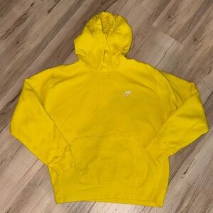 Nike Men's Bright Yellow Hoodie